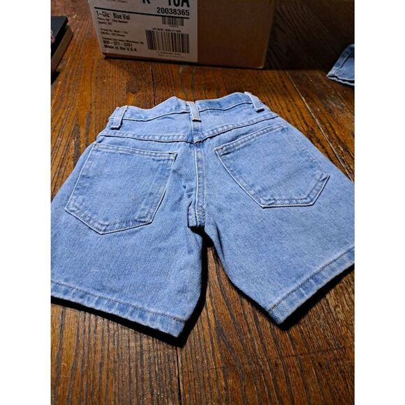 New Size 4 Boys Faded Glory Cotton Denim Blue Jean Shorts with Pockets Belt Loop - Picture 3 of 5